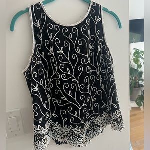 JKARA vintage beaded top